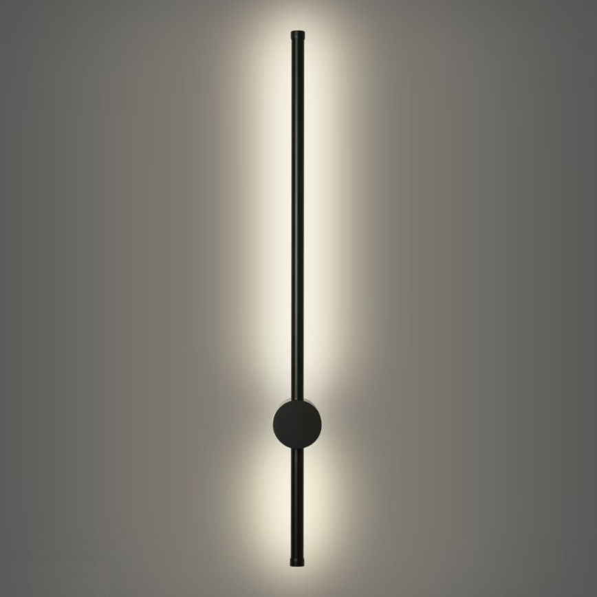 Brilagi - Aplique de pared exterior LED AURA LED/12W/230V 4000K IP54 65 cm negro CRI 90