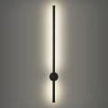 Brilagi - Aplique de pared exterior LED AURA LED/12W/230V 4000K IP54 65 cm negro