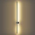 Brilagi - Aplique de pared exterior LED AURA LED/20W/230V 3000K IP54 97 cm antracita