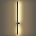 Brilagi - Aplique de pared exterior LED AURA LED/20W/230V 3000K IP54 97 cm negro