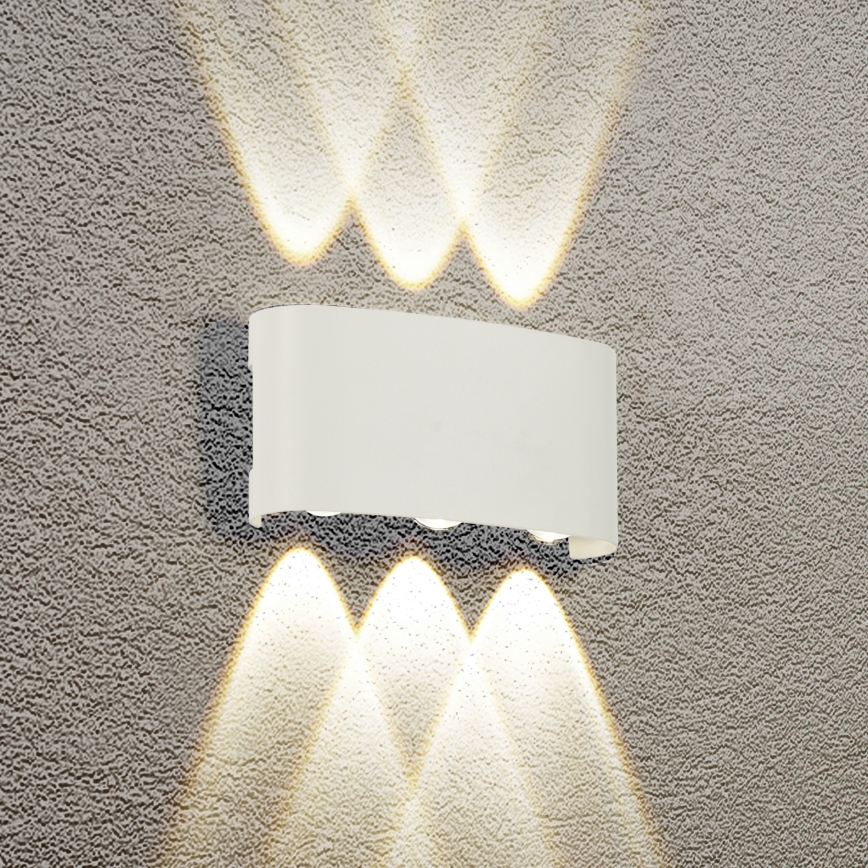 Brilagi - Aplique de pared exterior LED FLAREBOX LED/6W/230V blanco IP65