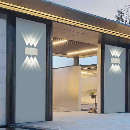 Brilagi - Aplique de pared exterior LED FLAREBOX LED/6W/230V blanco IP65