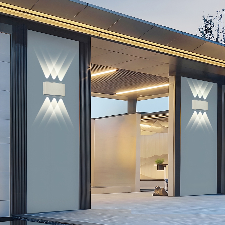 Brilagi - Aplique de pared exterior LED FLAREBOX LED/6W/230V blanco IP65