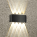 Brilagi - Aplique de pared exterior LED FLAREBOX LED/8W/230V, negro, IP65