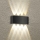 Brilagi - Aplique de pared exterior LED FLAREBOX LED/8W/230V, negro, IP65