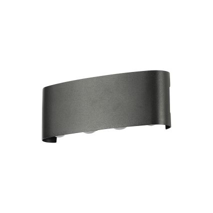 Brilagi - Aplique de pared exterior LED FLAREBOX LED/8W/230V, negro, IP65
