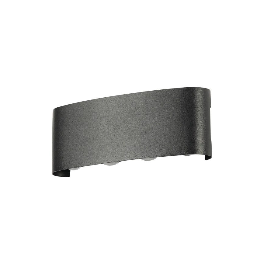 Brilagi - Aplique de pared exterior LED FLAREBOX LED/8W/230V, negro, IP65