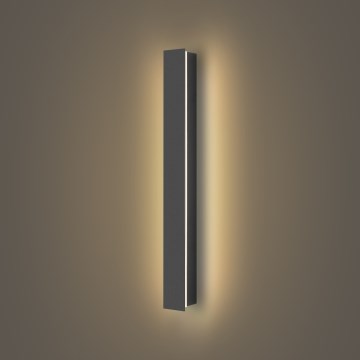 Brilagi - Aplique de pared exterior LED LINEAR, 12 W, 230 V, 3000 K, IP65, 50 cm, antracita, CRI 90