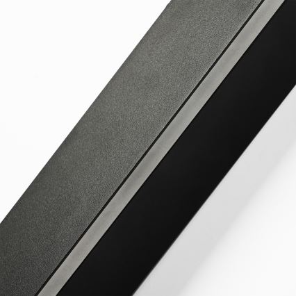 Brilagi - Aplique mural exterior LED LINEAR LED/22W/230V 3000K IP65 100 cm negro
