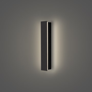 Brilagi - Aplique de pared exterior LED LINEAR, 8W, 230V, 4000K, IP65, 30 cm, negro