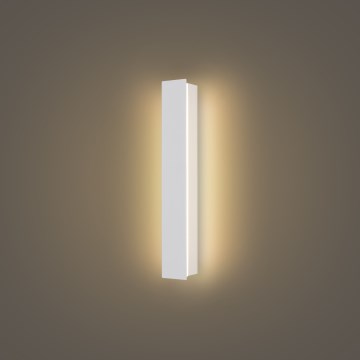 Brilagi - Aplique de pared exterior LED LINEAR de 8 W, 230 V, 3000 K, IP65, 30 cm, blanco, IRC 90