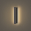 Brilagi - Aplique de pared exterior LED LINEAR LED/8W/230V 3000K IP65 30 cm antracita