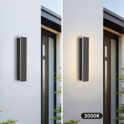 Brilagi - Aplique de pared exterior LED LINEAR LED/8W/230V 3000K IP65 30 cm antracita