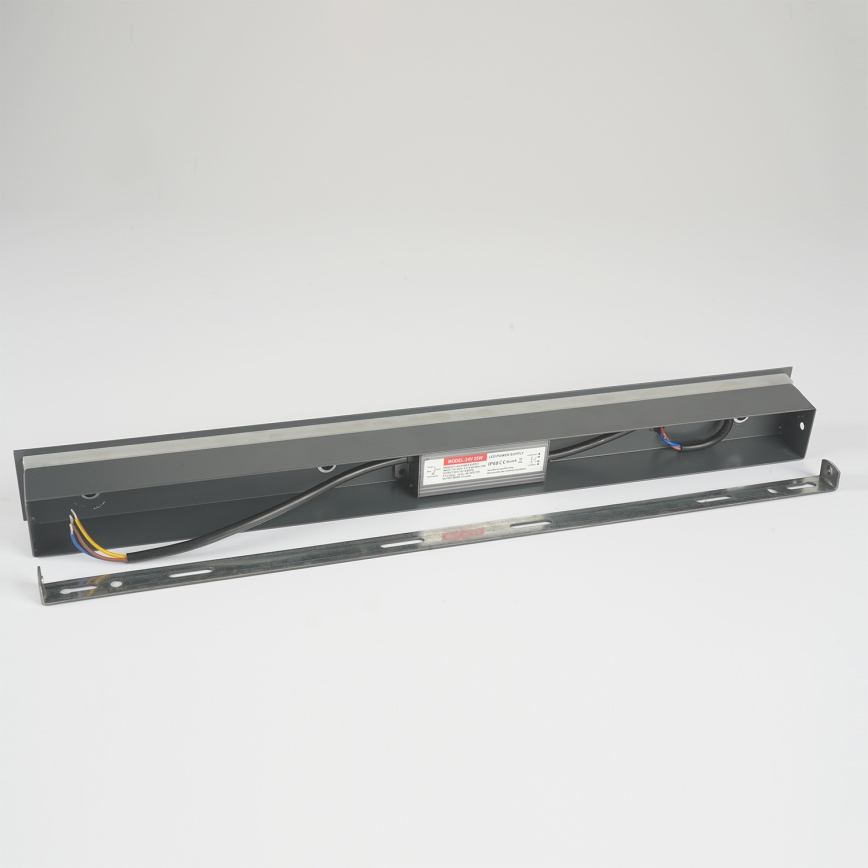 Brilagi - Aplique de pared exterior LED LINEAR LED/8W/230V 3000K IP65 30 cm antracita
