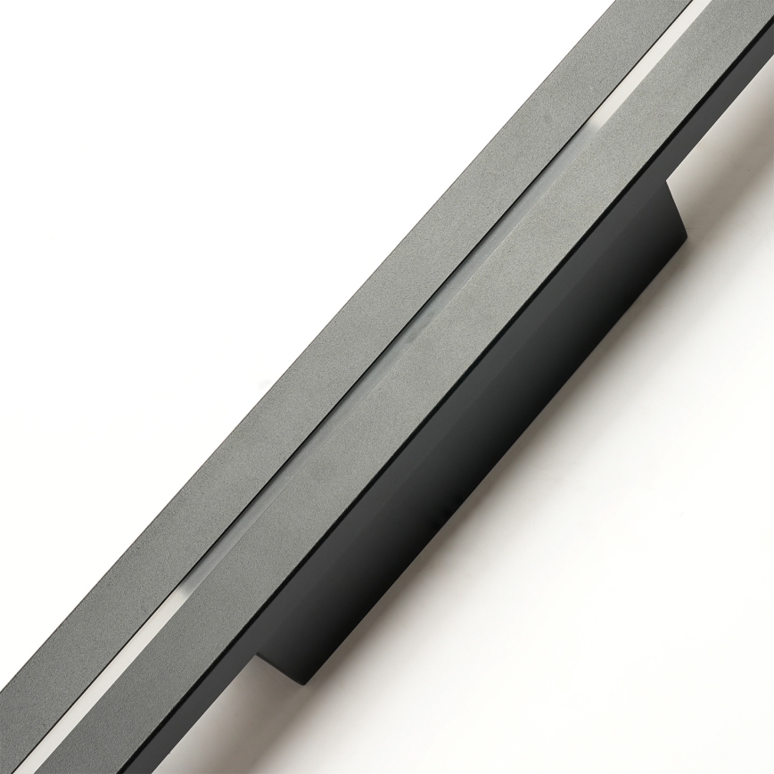 Brilagi - Aplique de pared exterior LINEO LED/24W/230V 3000K IP65 100 cm negro