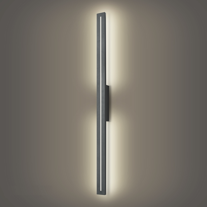 Brilagi - Aplique de pared exterior LED LINEO LED/24W/230V 4000K IP65 100 cm antracita