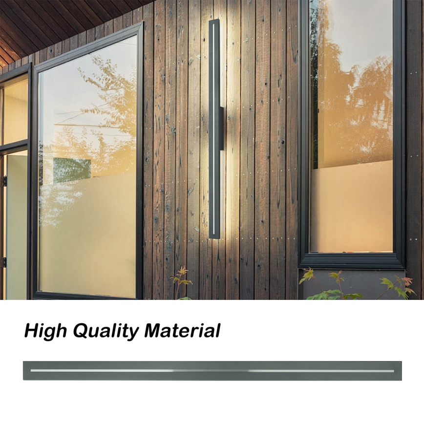 Brilagi - Aplique de pared exterior LED LINEO LED/24W/230V 4000K IP65 100 cm antracita