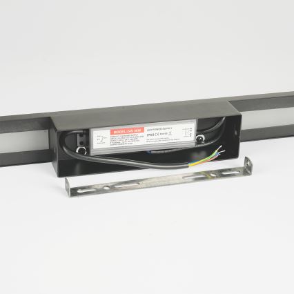 Brilagi - Aplique LED de pared exterior LUNA LED/24W/230V 3000K IP65 100 cm antracita