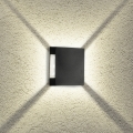 Brilagi - Aplique de pared exterior LED QUADRAY LED/4W/230V negro IP65