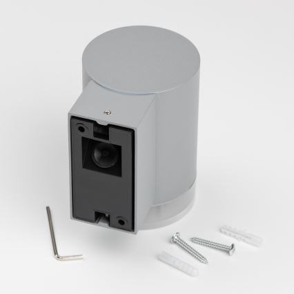 Brilagi - Aplique de pared exterior LED RGBW regulable MATERA 1xGU10/6W/230V 3000K IP54 gris + mando a distancia