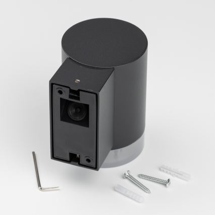 Brilagi - Aplique LED RGBW regulable de pared para exterior MATERA 1xGU10/6W/230V 3000K IP54 negro + mando a distancia