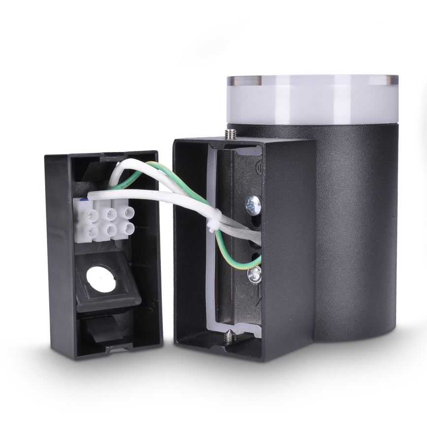 Brilagi - Aplique LED RGBW regulable de pared para exterior MATERA 1xGU10/6W/230V 3000K IP54 negro + mando a distancia