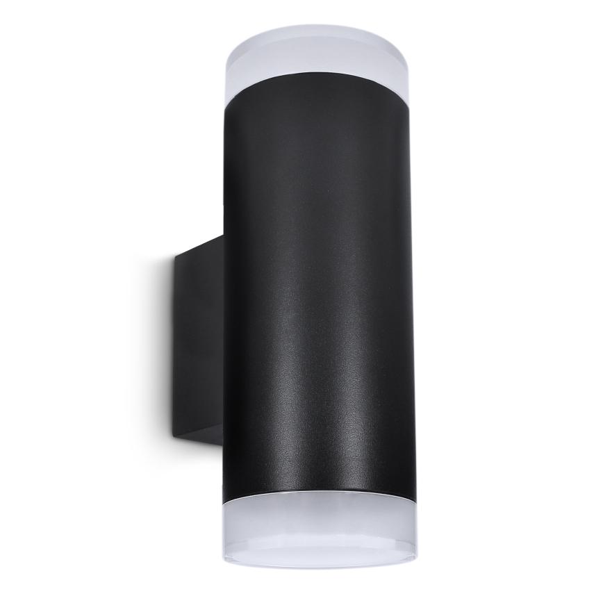 Brilagi - Aplique de pared exterior LED RGBW regulable MATERA 2xGU10/6W/230V 3000K IP54 negro + mando a distancia