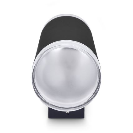 Brilagi - Aplique de pared exterior LED RGBW regulable MATERA 2xGU10/6W/230V 3000K IP54 negro + mando a distancia
