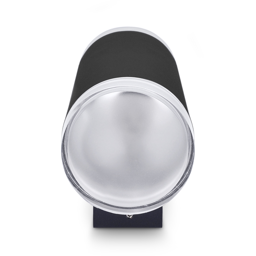 Brilagi - Aplique de pared exterior LED RGBW regulable MATERA 2xGU10/6W/230V 3000K IP54 negro + mando a distancia