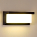 Brilagi - Aplique de pared exterior LED RGBW regulable BRICKY 1xE27/15W/230V 2700-6500K IP54 negro