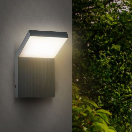 Brilagi - Aplique de pared exterior LED RIANO LED/8W/230V antracita IP65