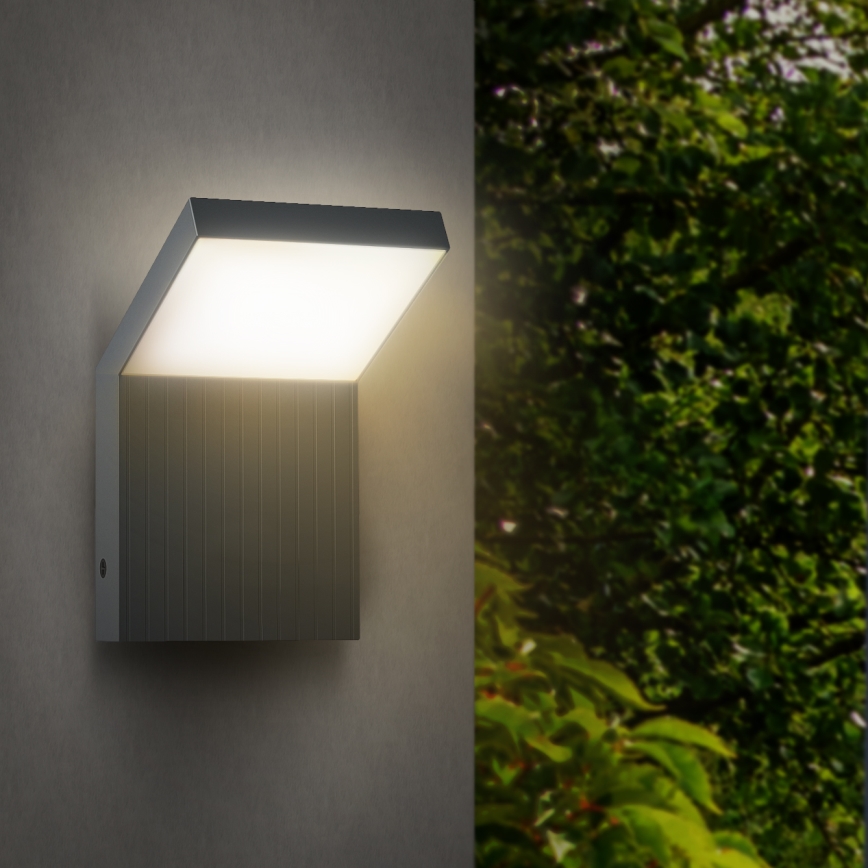 Brilagi - Aplique de pared exterior LED RIANO LED/8W/230V antracita IP65