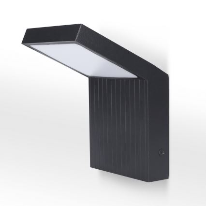 Brilagi - Aplique de pared exterior LED RIANO LED/8W/230V antracita IP65