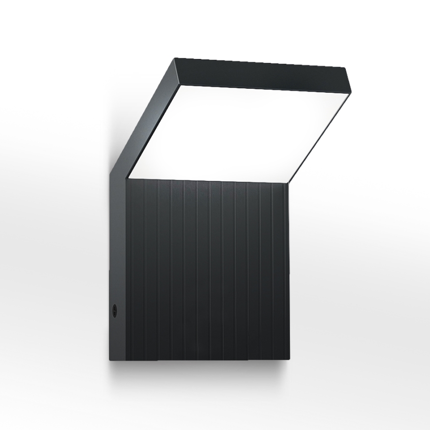 Brilagi - Aplique de pared exterior LED RIANO LED/8W/230V antracita IP65