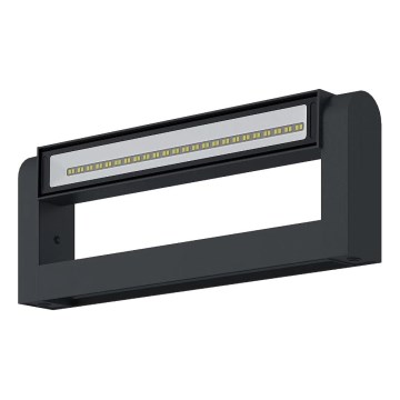Brilagi - Aplique de pared exterior LED SALERNO LED/12W/230V 35,5 cm antracita IP65