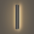 Brilagi - Aplique de pared exterior LINEAR LED/12W/230V 3000K IP65 50 cm antracita