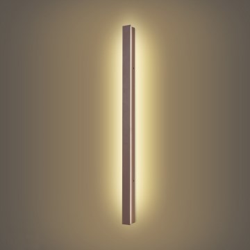 Brilagi - Aplique de pared exterior LINEAR LED/22W/230V 3000K IP65 100 cm marrón IRC 90