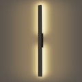 Brilagi - Aplique de pared exterior LUNA LED/24W/230V 3000K IP65 100 cm negro