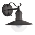 Brilagi - Aplique de pared exterior MOLDE 1xE27/60W/230V IP44 negro