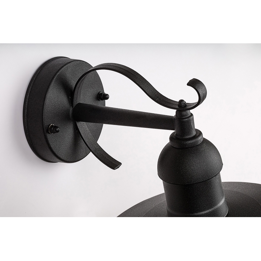 Brilagi - Aplique de pared exterior MOLDE 1xE27/60W/230V IP44 negro