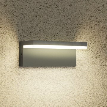 Brilagi - Aplique de pared exterior TESSI LED/10W/230V antracita IP54