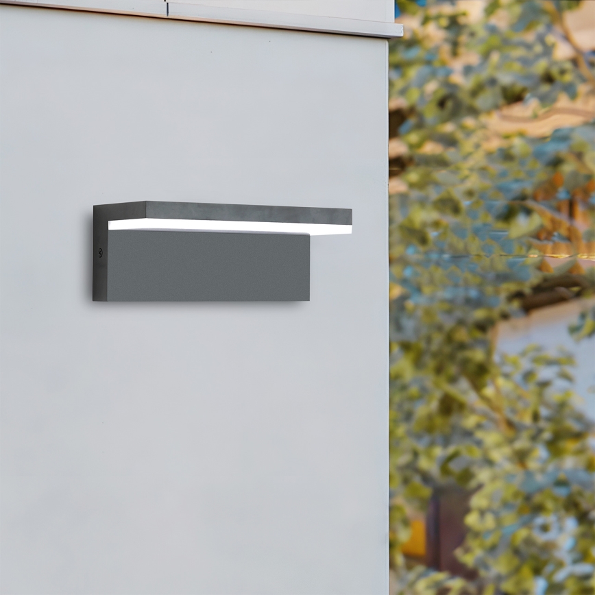 Brilagi - Aplique de pared exterior TESSI LED/10W/230V antracita IP54