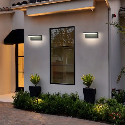 Brilagi - Aplique de pared exterior TESSI LED/10W/230V antracita IP54