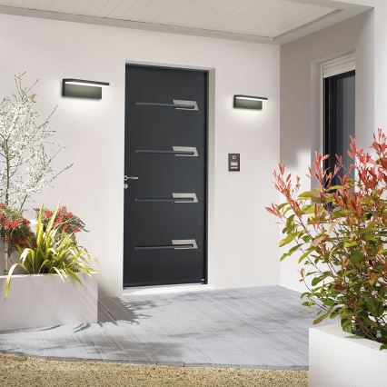 Brilagi - Aplique de pared exterior TESSI LED/10W/230V antracita IP54
