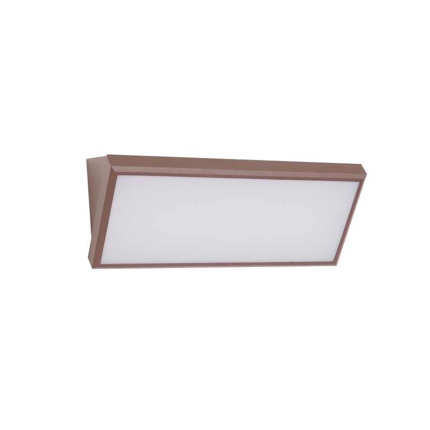 Brilagi - Aplique de pared exterior LED TRIANGLE LED/42W/230V 3000/4000/6500K marrón IP65