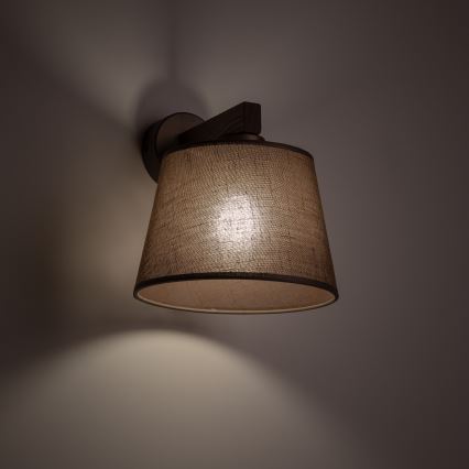 Brilagi - Aplique de pared LATTE 1xE27/60W/230V pino/marrón