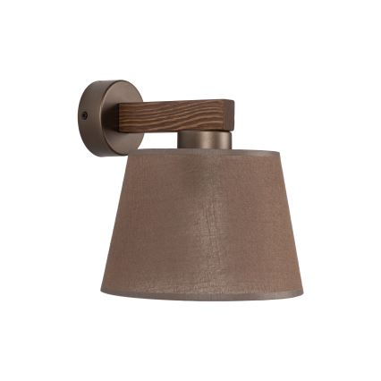 Brilagi - Aplique de pared LATTE 1xE27/60W/230V pino/marrón