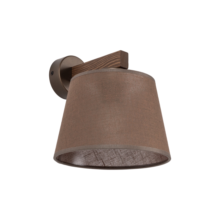 Brilagi - Aplique de pared LATTE 1xE27/60W/230V pino/marrón