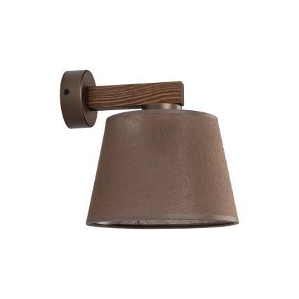 Brilagi - Aplique de pared LATTE 1xE27/60W/230V pino/marrón