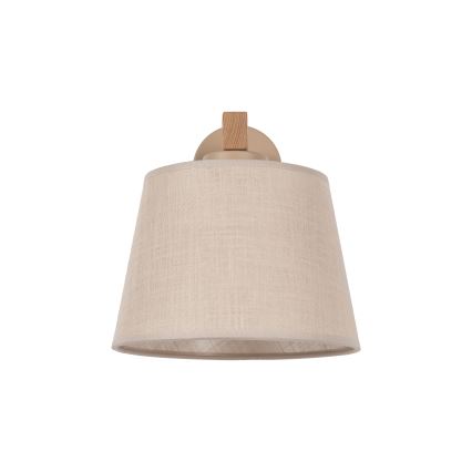 Brilagi - Aplique de pared LATTE SABIA 1xE27/60W/230V pino/beige